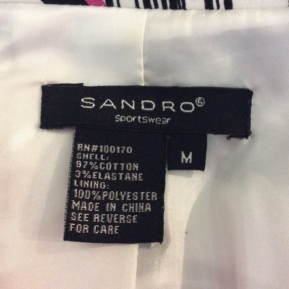 Sandro Sportswear graphic print one button blazer - Picture 5 of 8